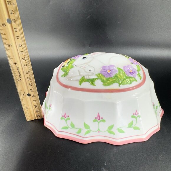 Vintage 1986 Franklin Mint Le Cordon Bleu Decorative Ceramic Mold Bunny Rabbit - Picture 3 of 14